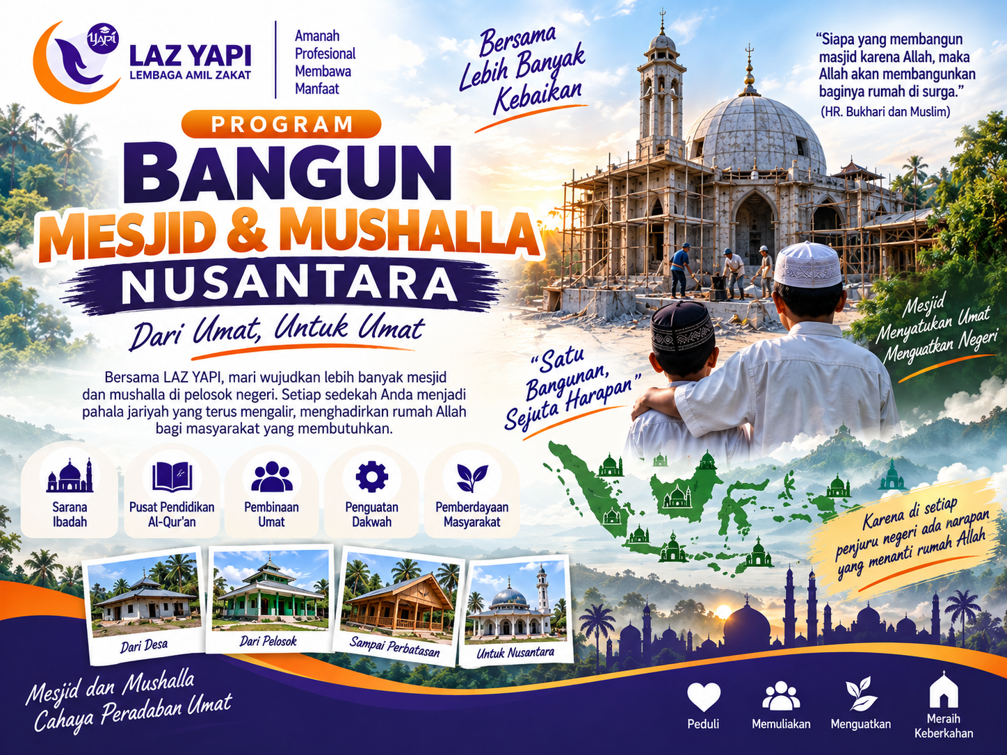 Bangun Mesjid & Mushalla Nusantara 