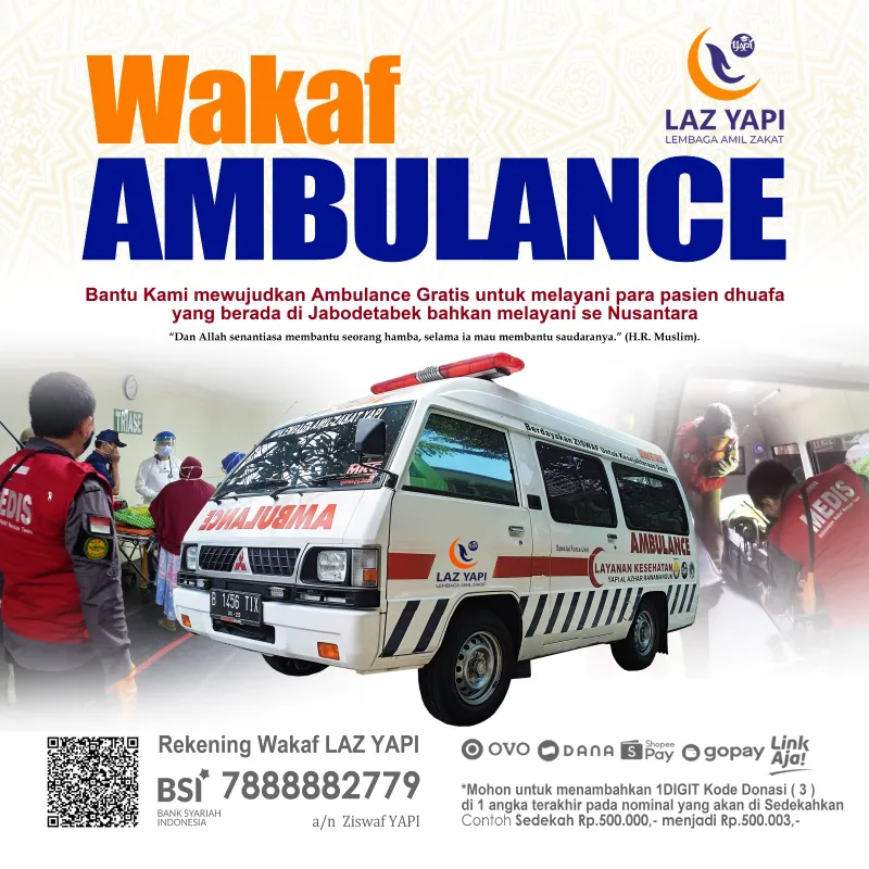 Wakaf Mobil Ambulance Jenazah Gratis Duafa