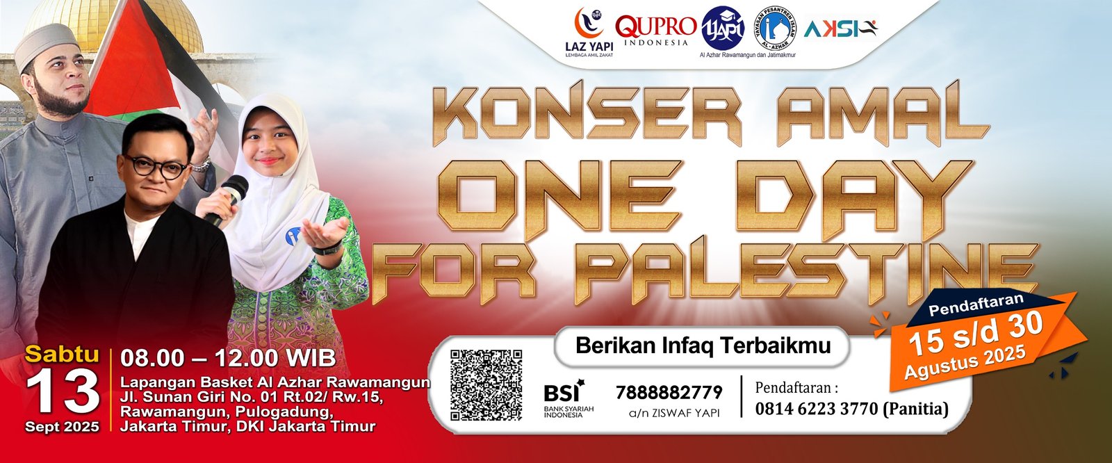 Konser Amal Palestina di Perguruan YAPI Al Azhar 
